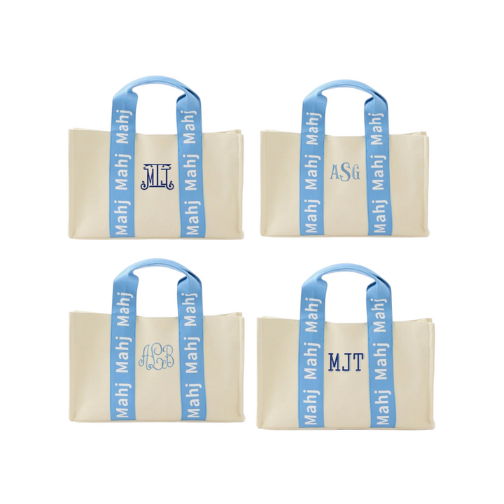 Light Blue Mahj It All Tote