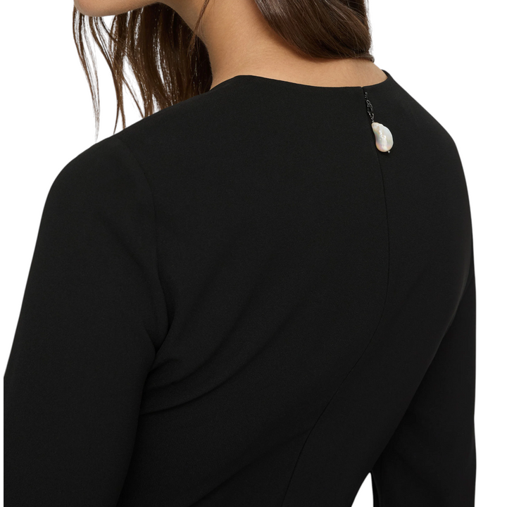 Long Sleeve Sheath Dress in Black