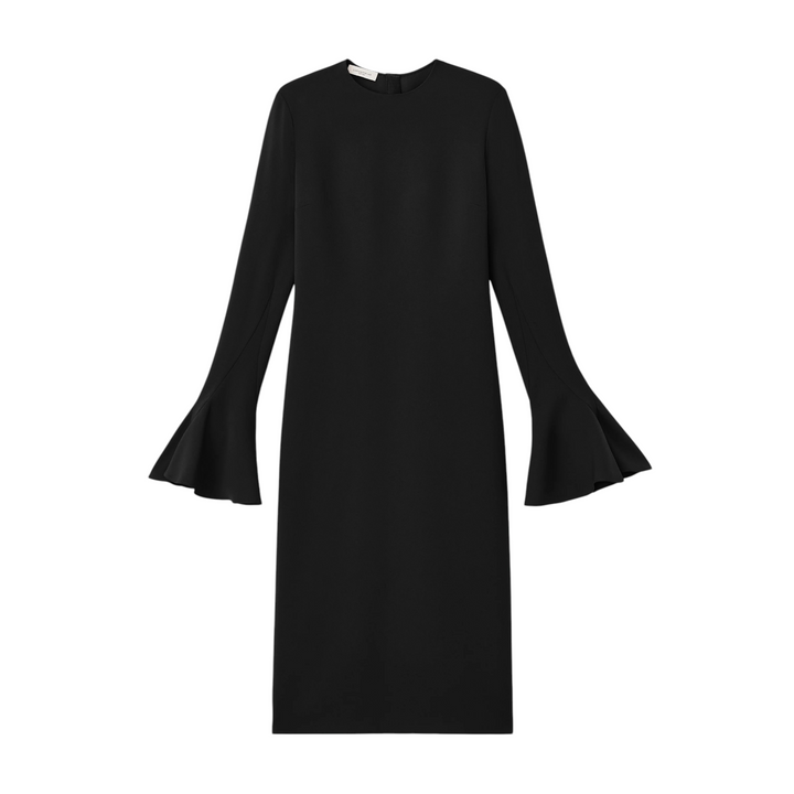 Long Sleeve Sheath Dress in Black