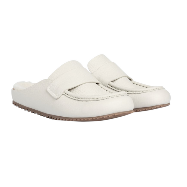 Bilma Mule in Basmati-Cervo Shearling