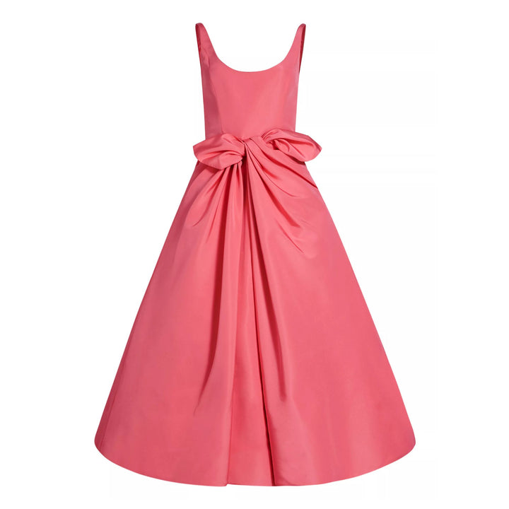 Sleeveless Scoop Neck Bow Detail Cocktail Dress