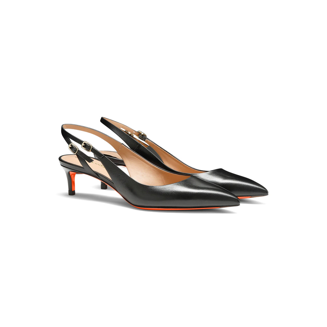 Audrey Black Slingback