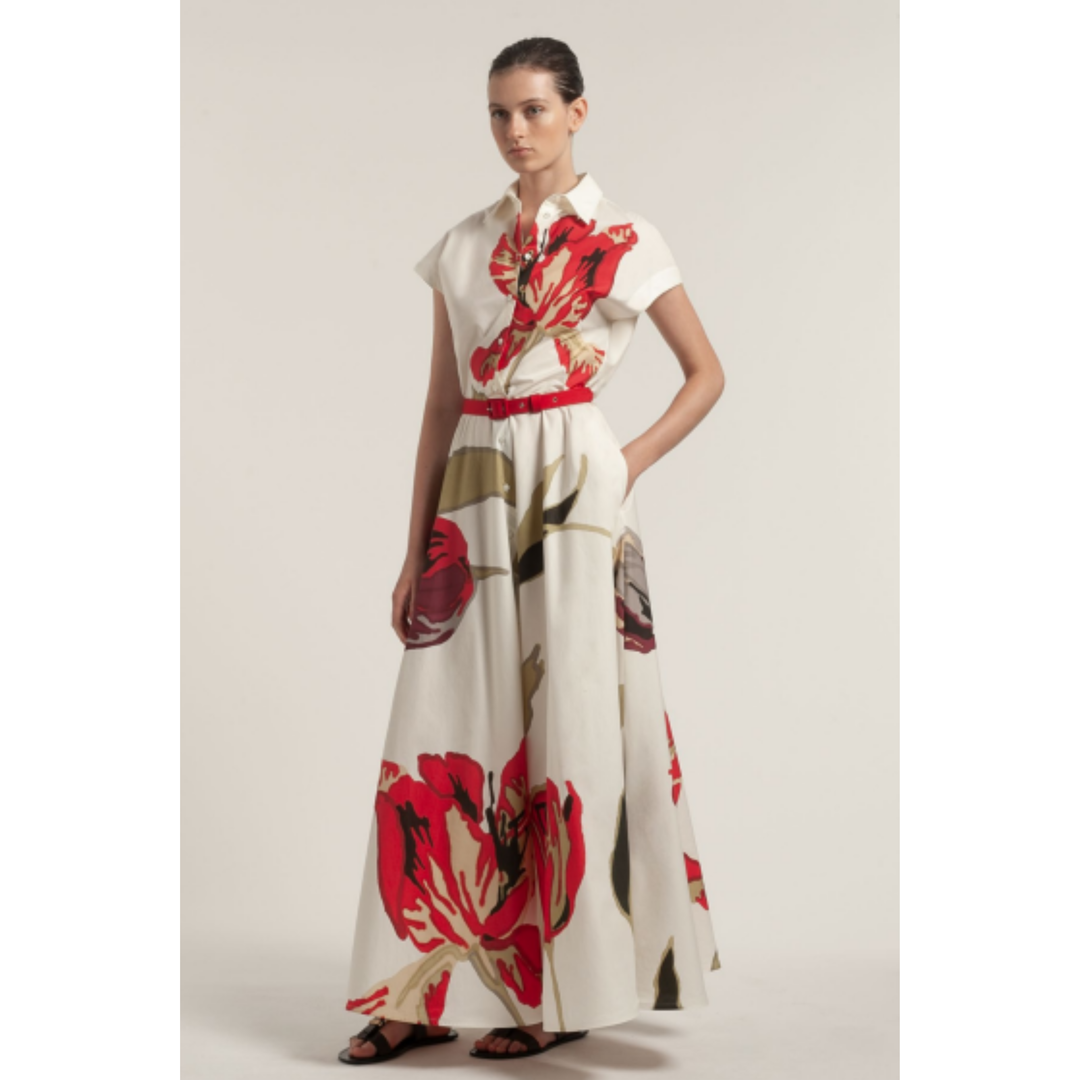 Elodie 105 Gown in Tulips