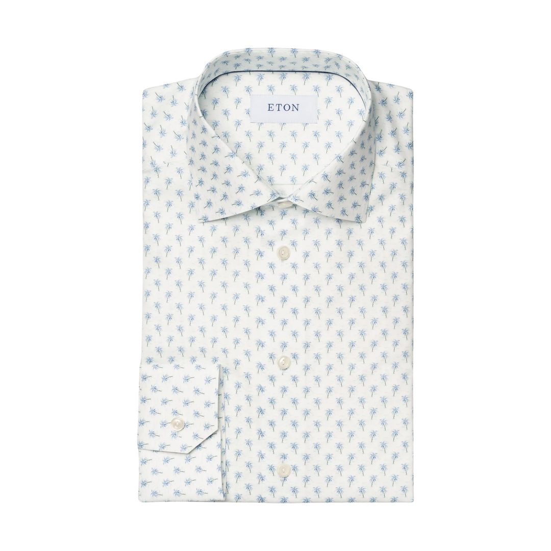 Contemporary Fit Palm Tree Signature Twill Shirt