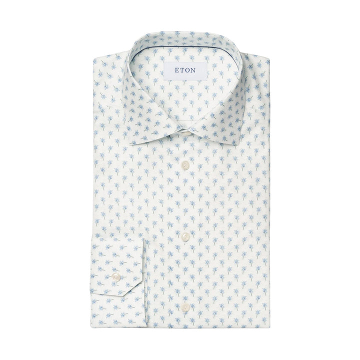Contemporary Fit Palm Tree Signature Twill Shirt