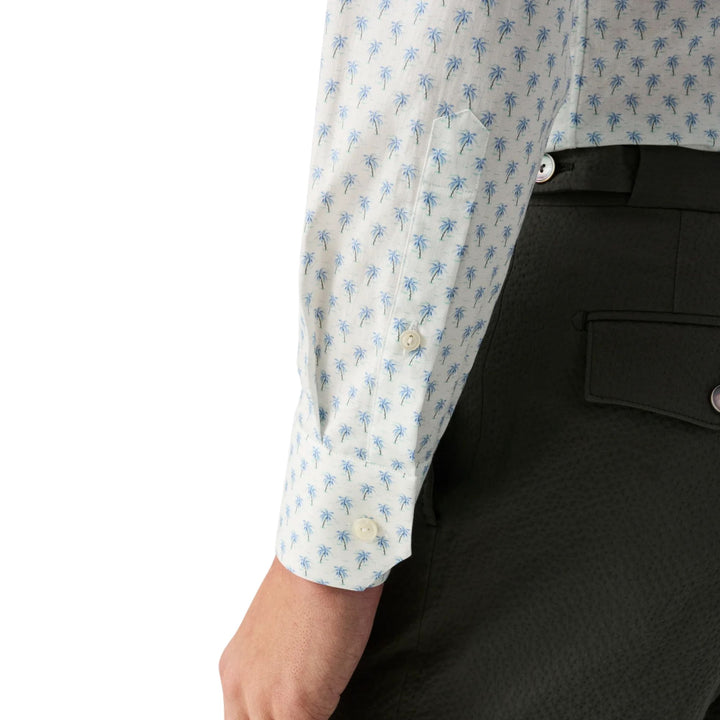 Contemporary Fit Palm Tree Signature Twill Shirt