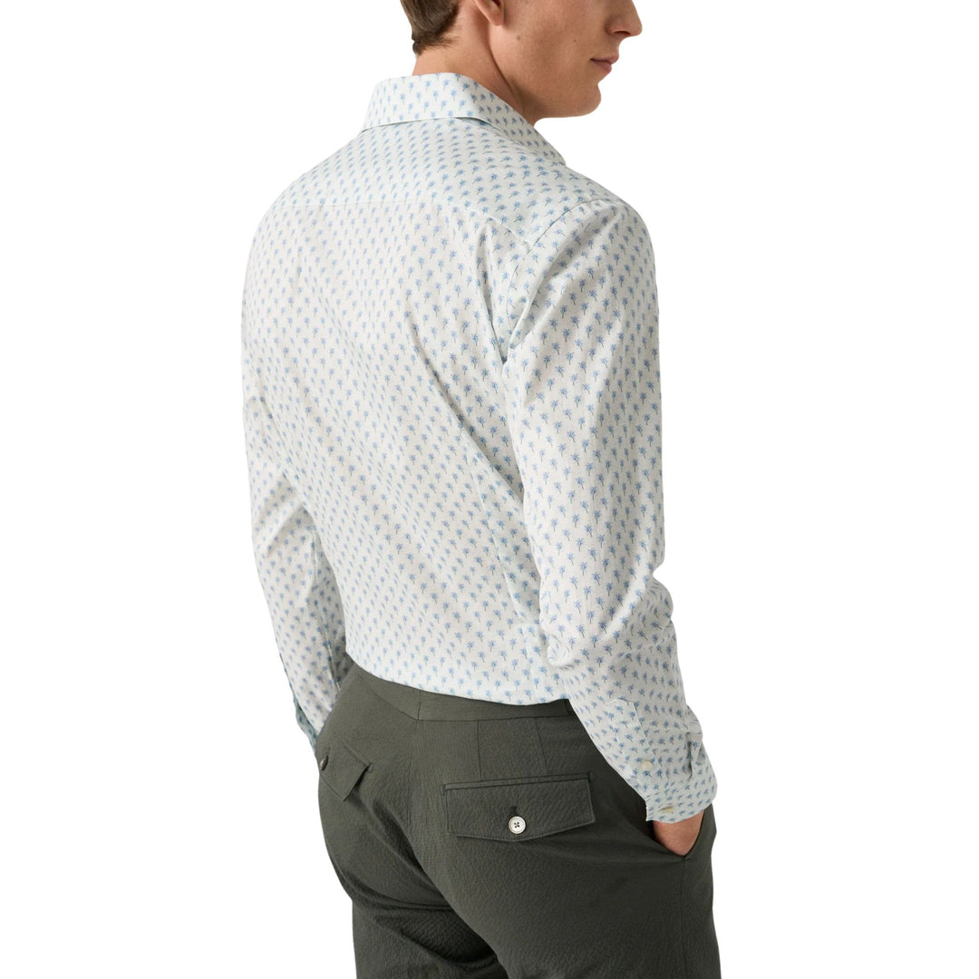 Contemporary Fit Palm Tree Signature Twill Shirt