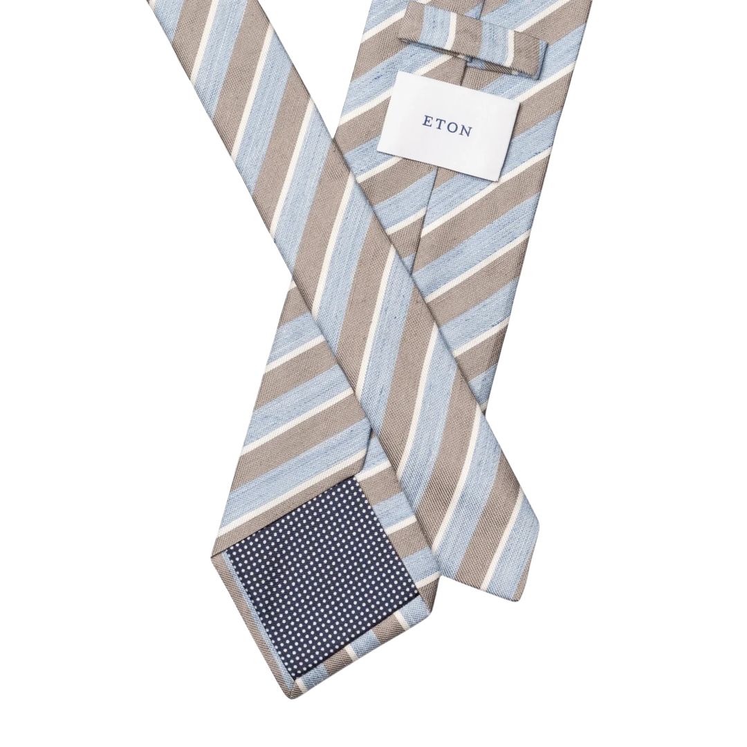 Stripe Woven Linen Tie