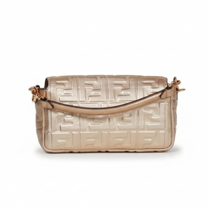 Fendi Convertible Baguette Bag in Gold