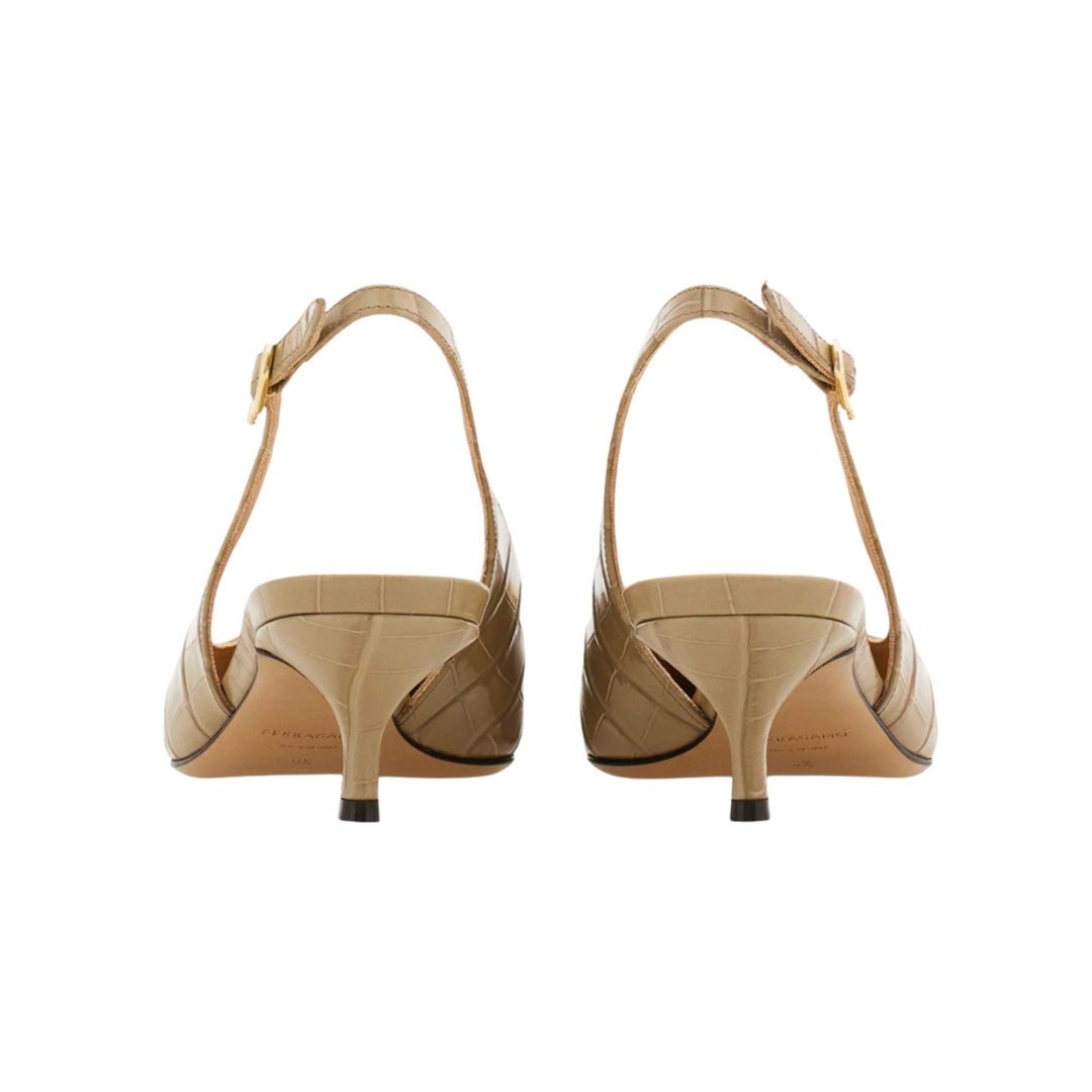 Sara 40 Croc Sling Back