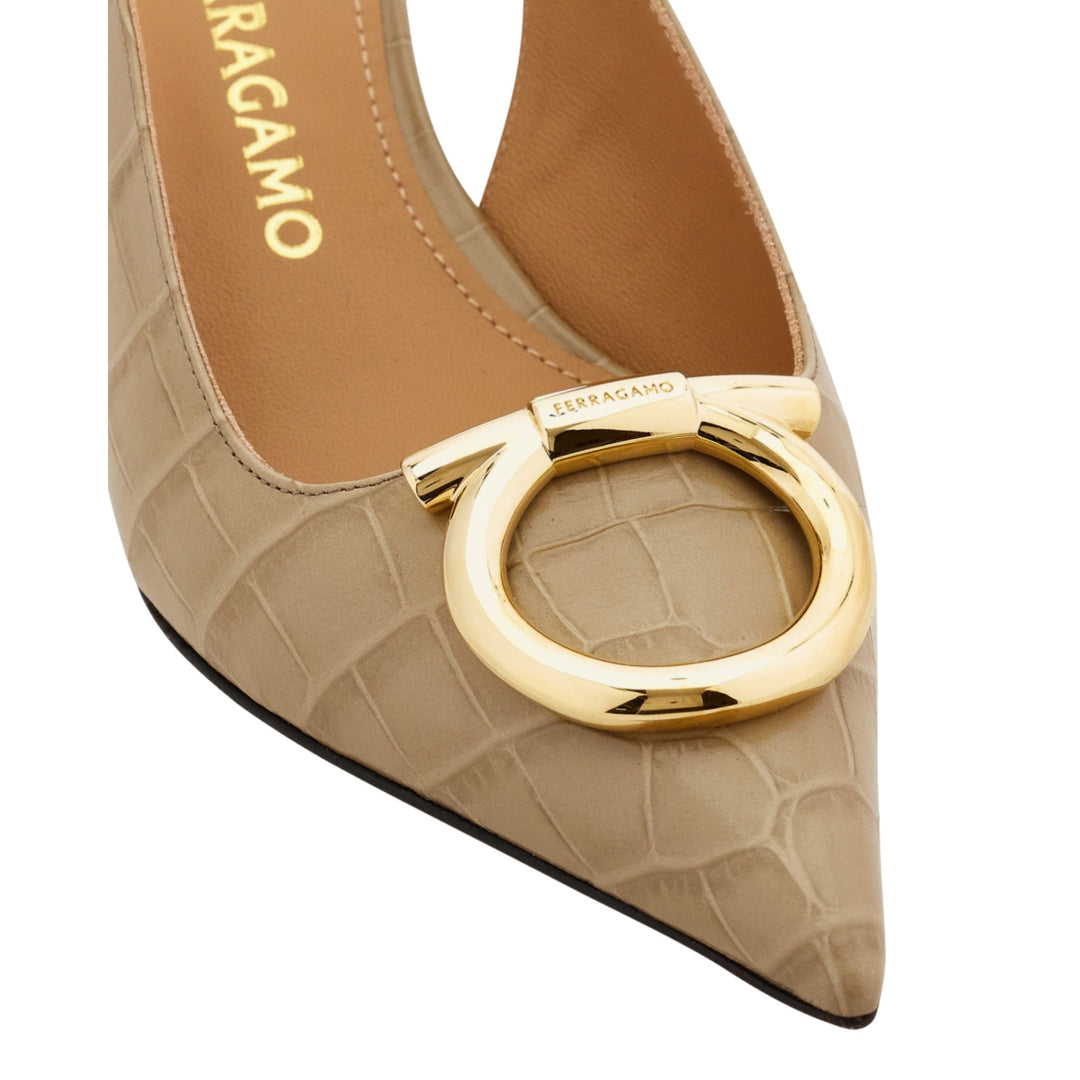 Sara 40 Croc Sling Back