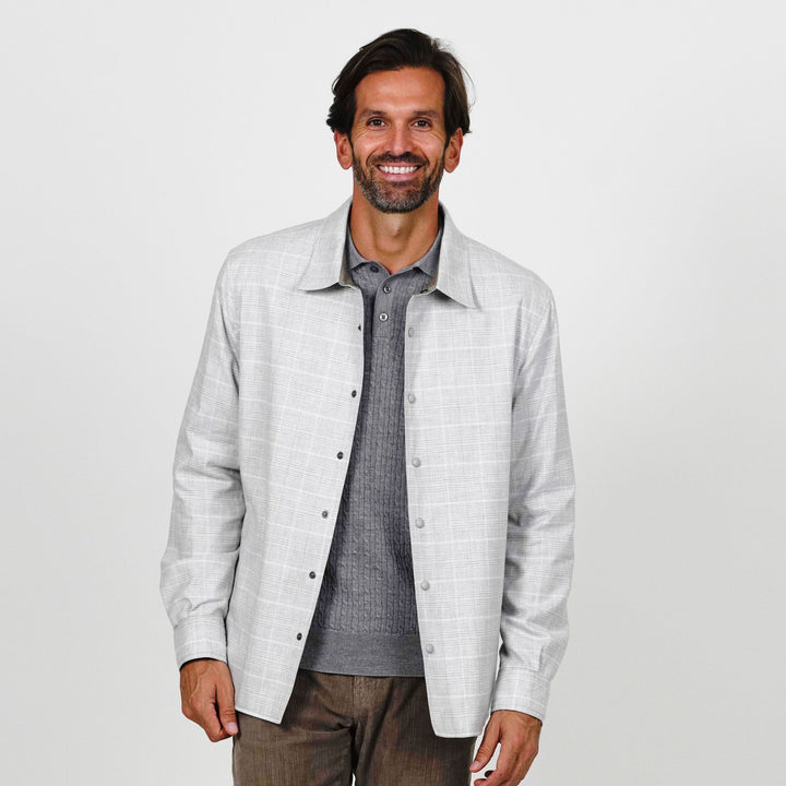 Reversible Nylon Shirt Jacket