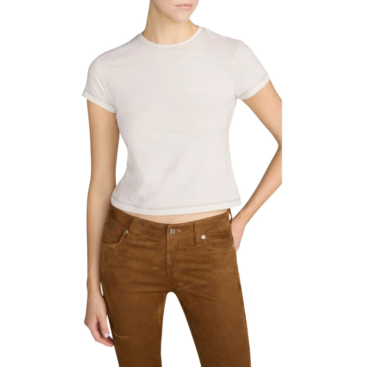 The Contrast Stitch Baby Tee