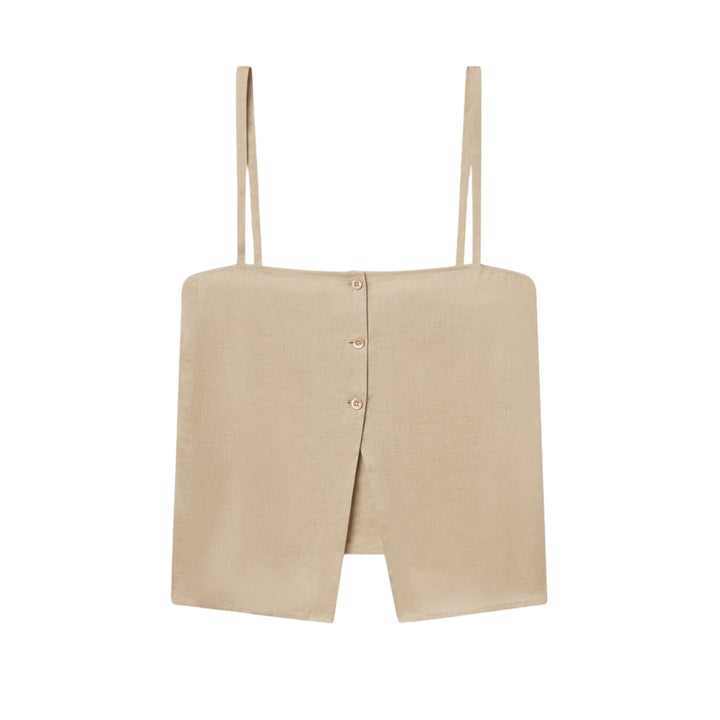 The Linen Button Cami