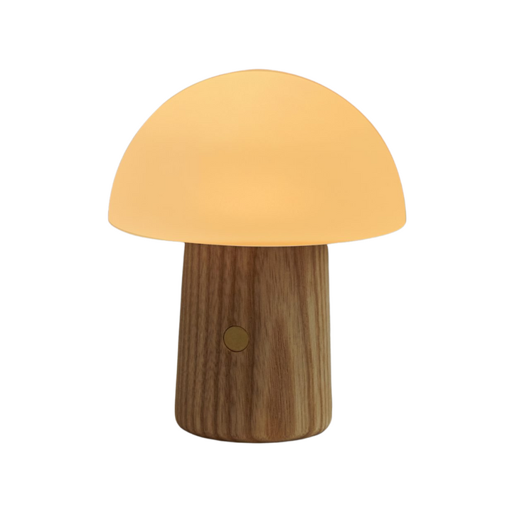 Mini Alice Mushroom Lamp White Ash