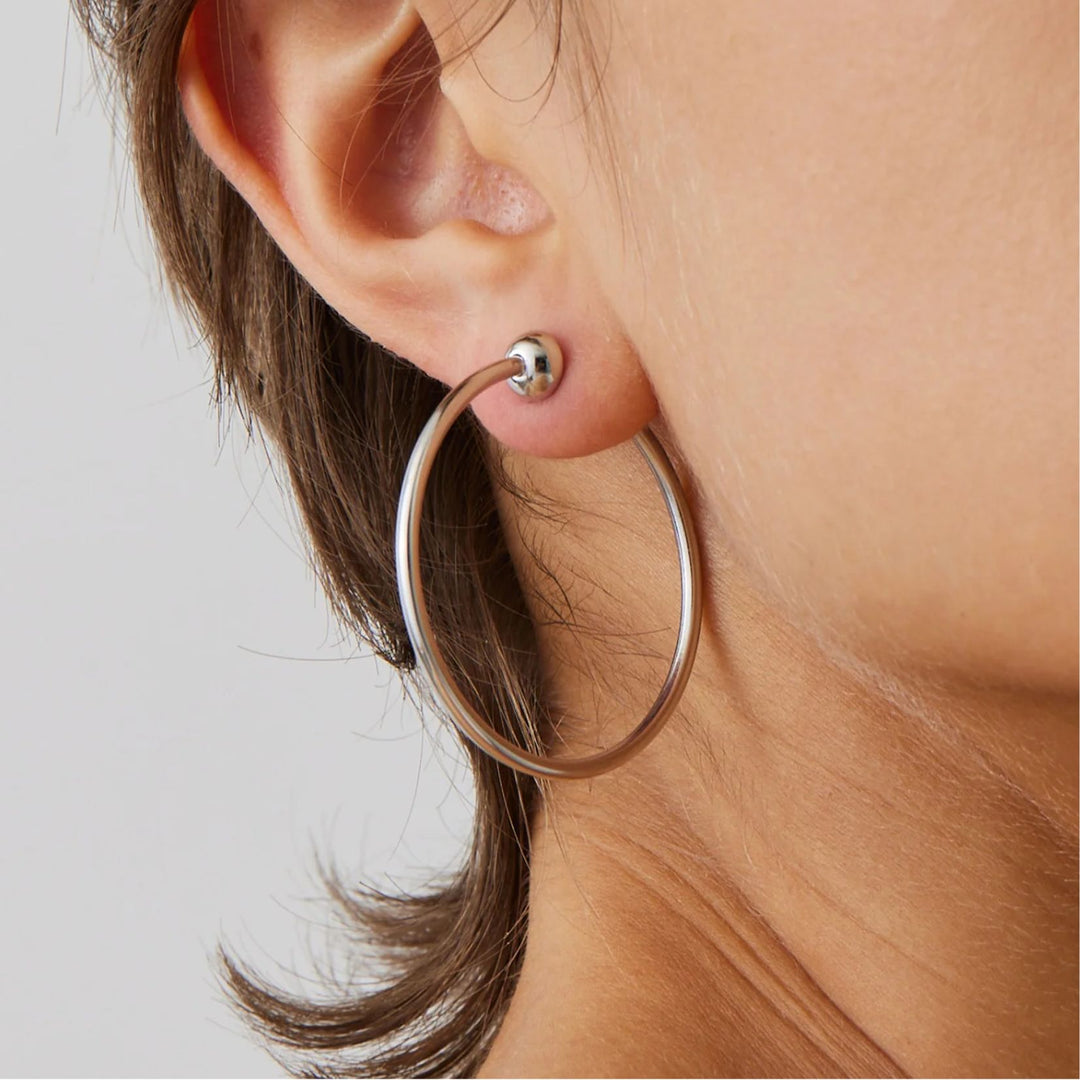 Icon Hoops Small - Platinum
