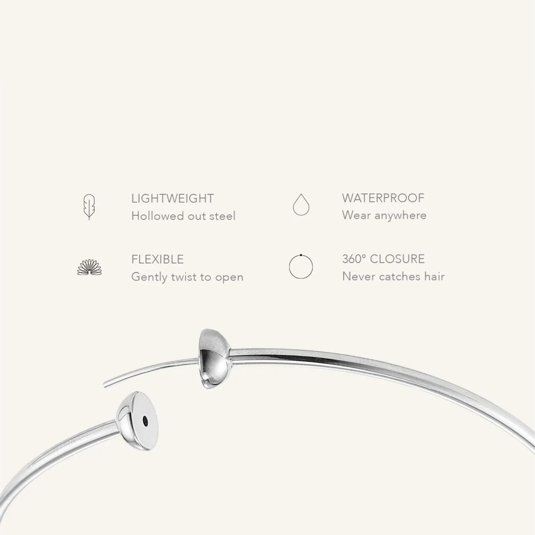 Icon Hoops Small - Platinum