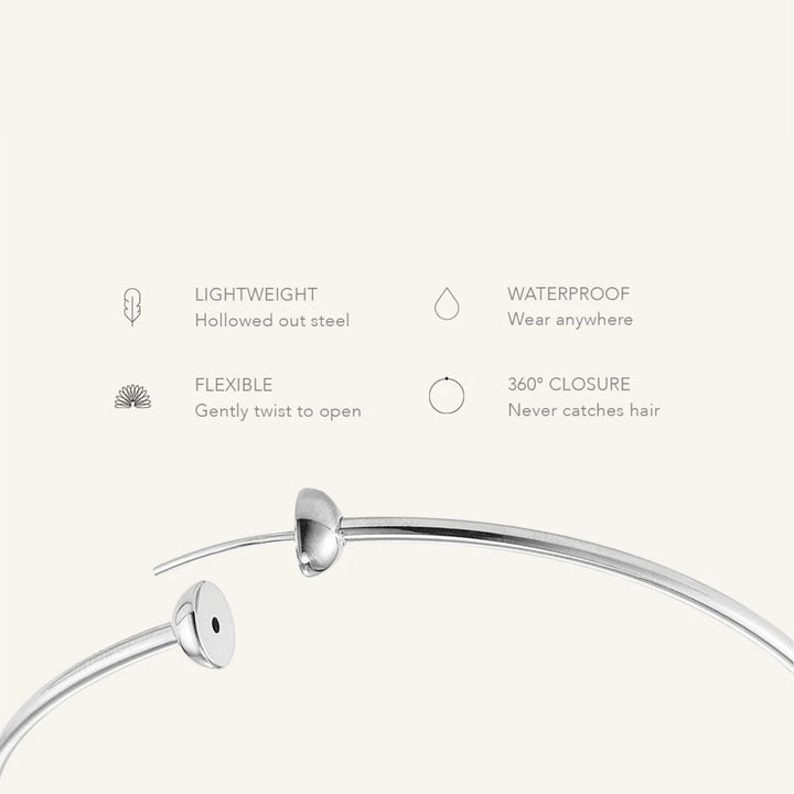 Icon Hoops Small - Platinum