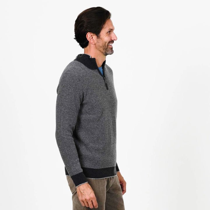 Quarter Zip Cashmere Sweater