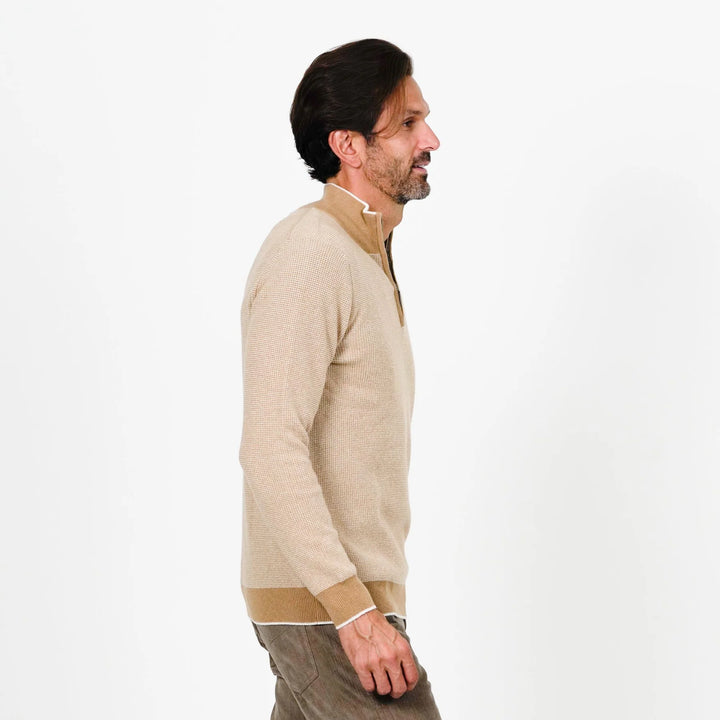 Quarter Zip Cashmere Sweater