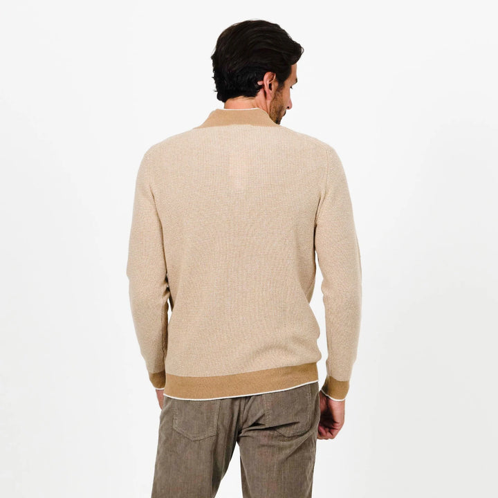Quarter Zip Cashmere Sweater