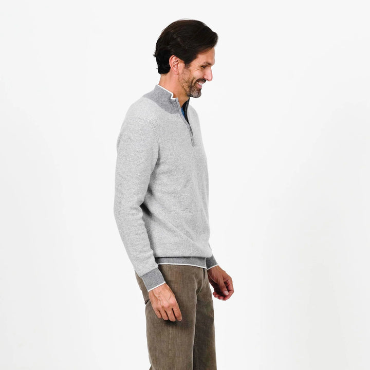 Quarter Zip Cashmere Sweater