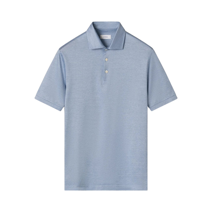 Jacquard Polo Shirt in Blue