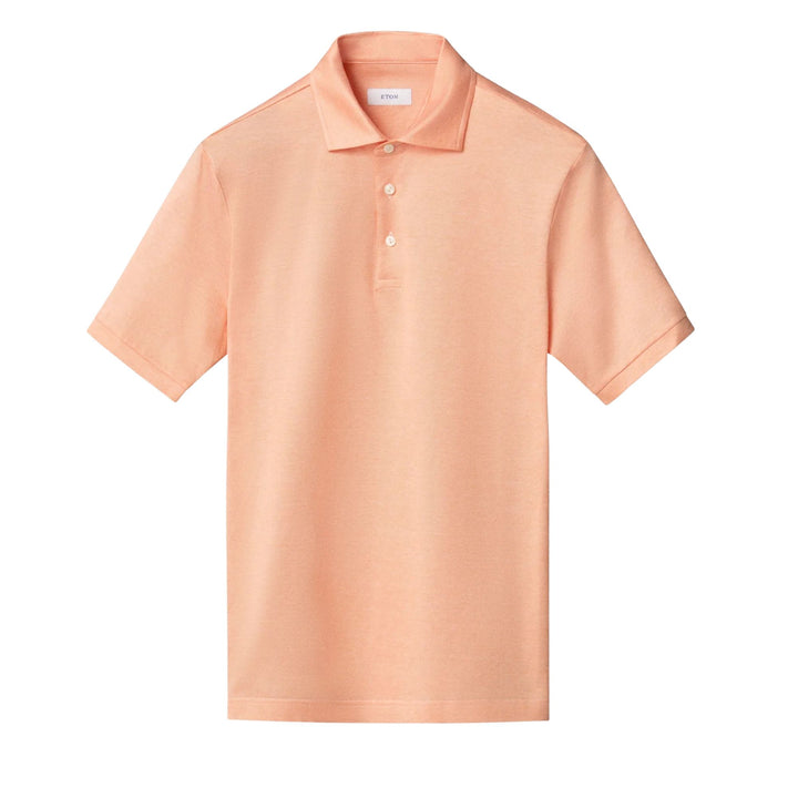 Jacquard Polo Shirt in Orange