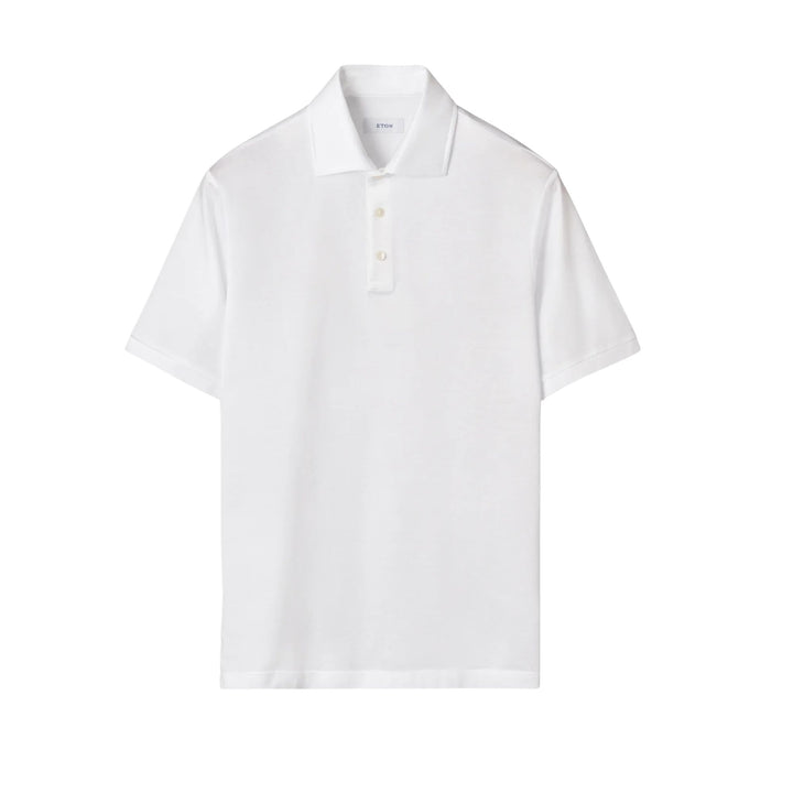 Jacquard Polo Shirt in White