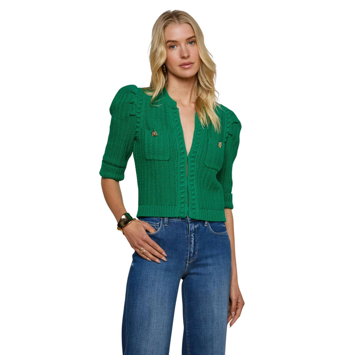 Delilah Crop Textured Cardigan