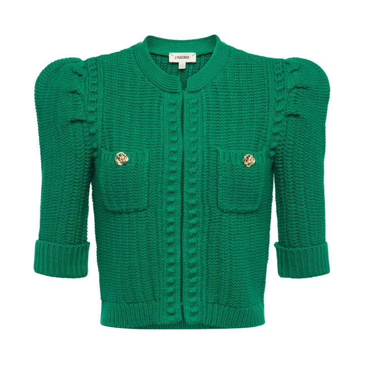 Delilah Crop Textured Cardigan
