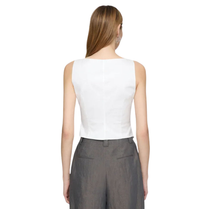 Sleeveless Wrap Front Top