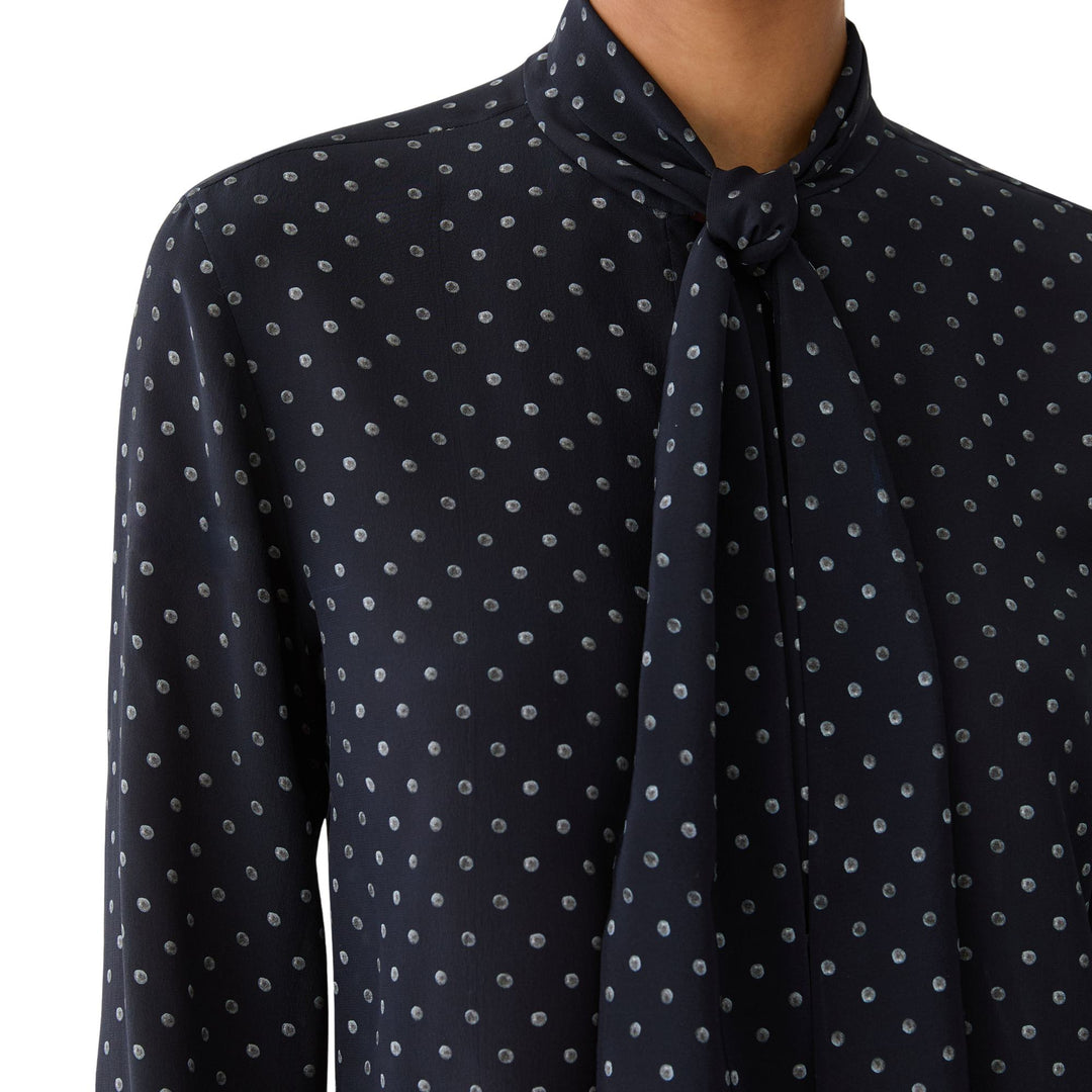 Blouse with Tie Neck