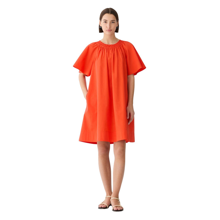 SS Shirred Neck Dress