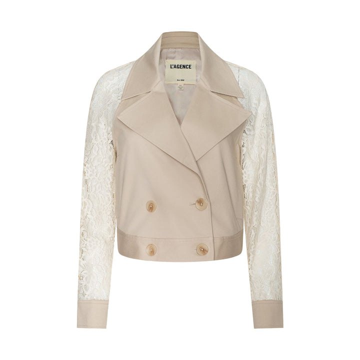 Novelle Lace Slv Trench