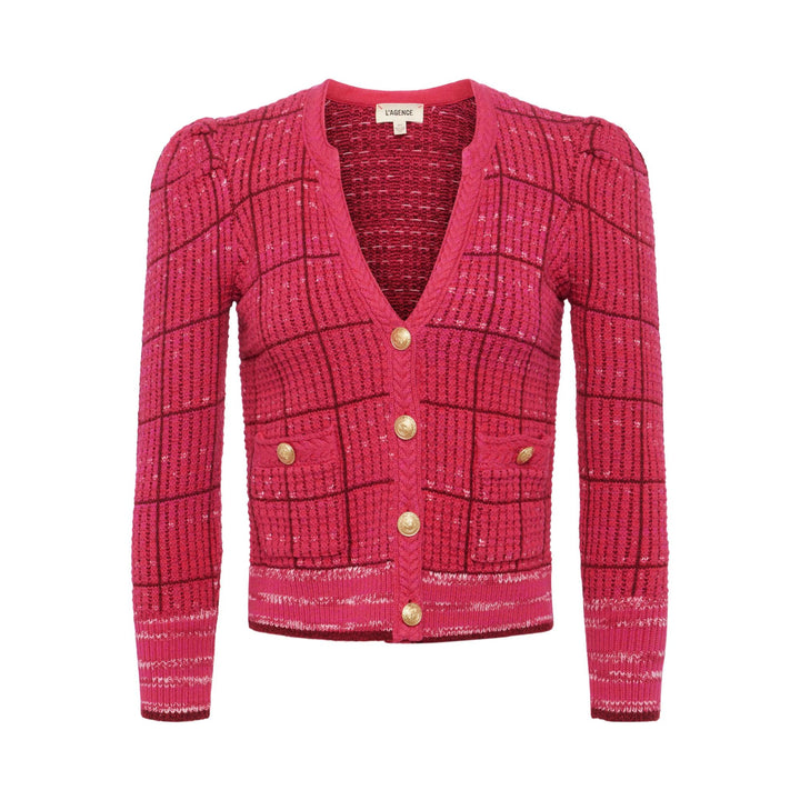 JENNI CARDIGAN - Pink Multi - M