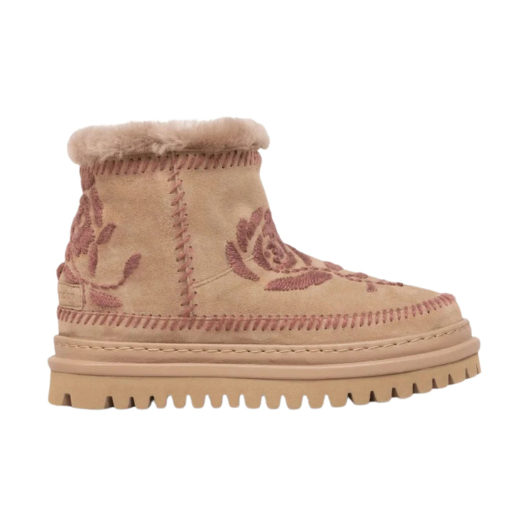 Rose Biscotti Suede Hemp Ankle Boot