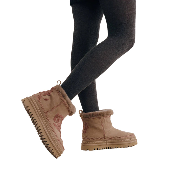 Rose Biscotti Suede Hemp Ankle Boot