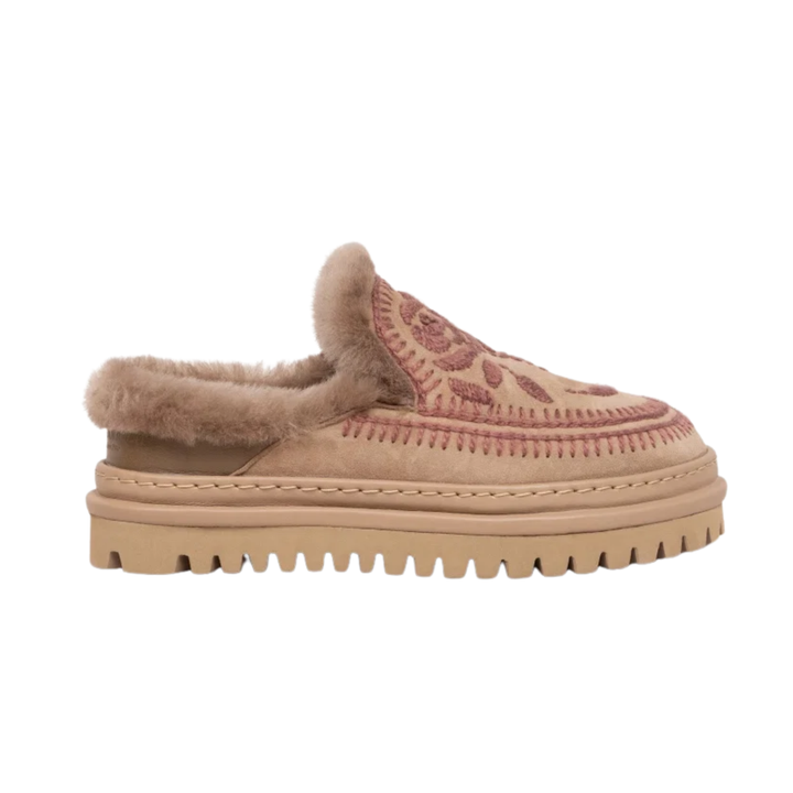 Rose Otter Suede Rosso Slipper