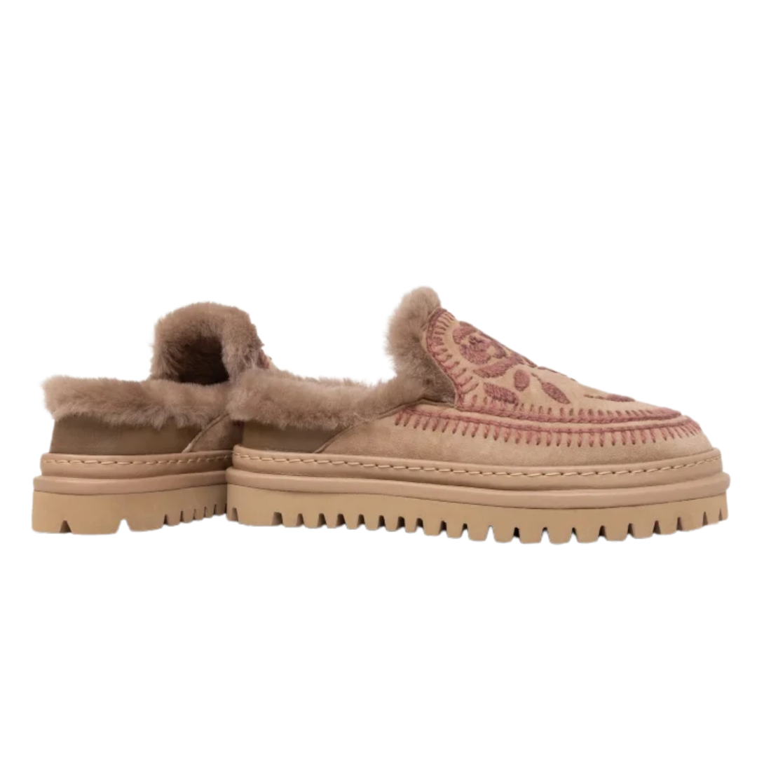 Rose Otter Suede Rosso Slipper
