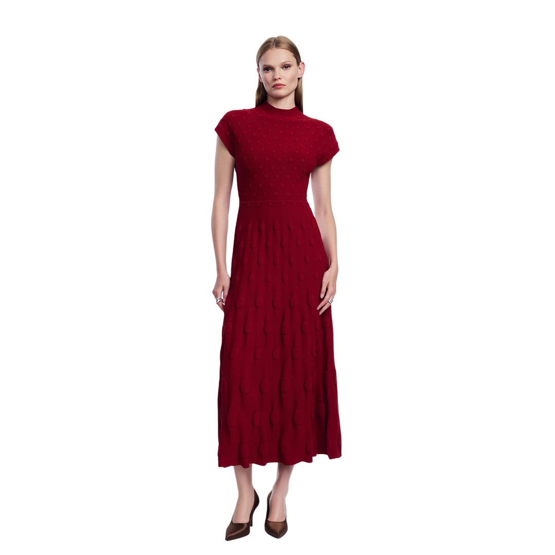 Pucker Dot Knit Dress