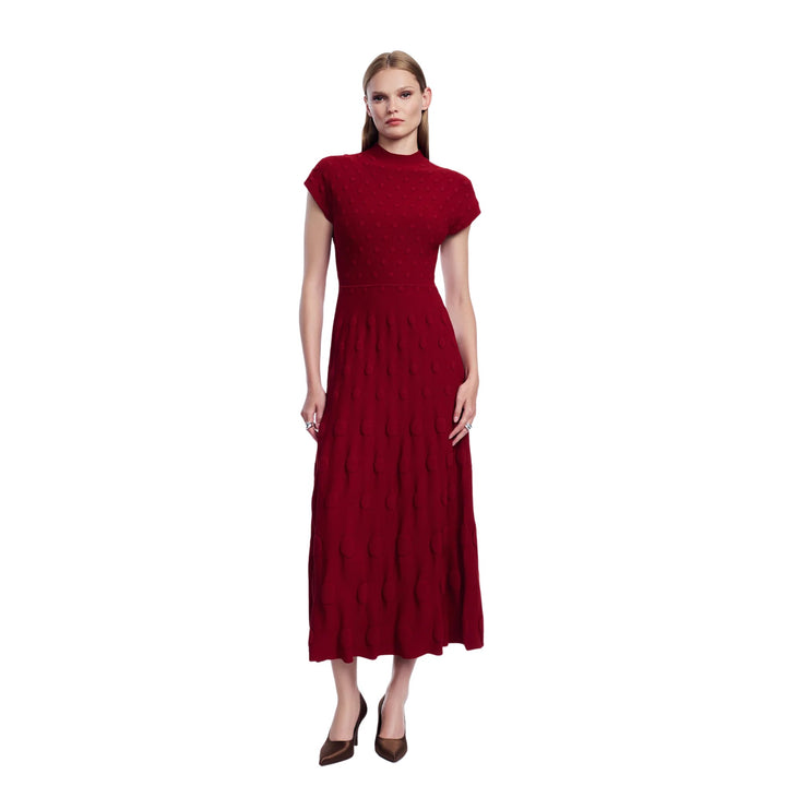 Pucker Dot Knit Dress