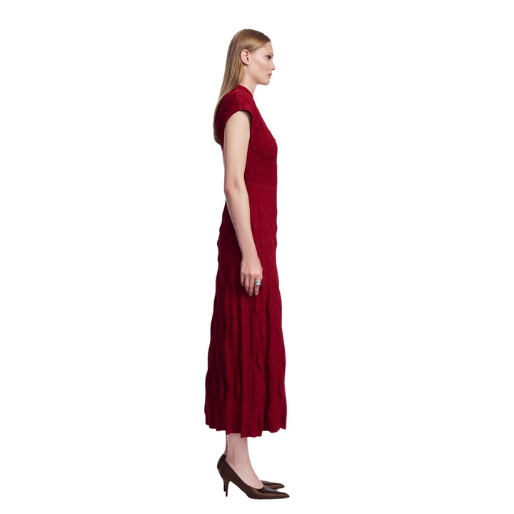 Pucker Dot Knit Dress