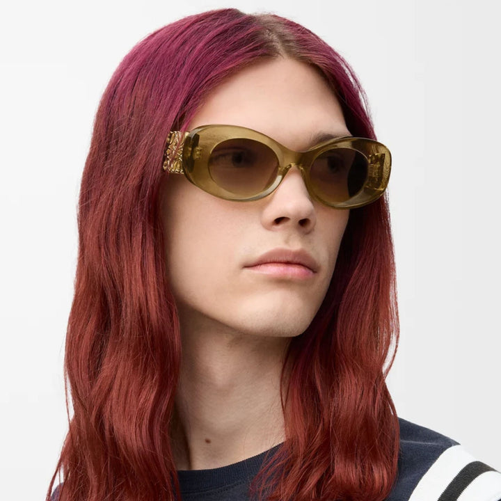 Beveled Oval Maxi Anagram sunglasses