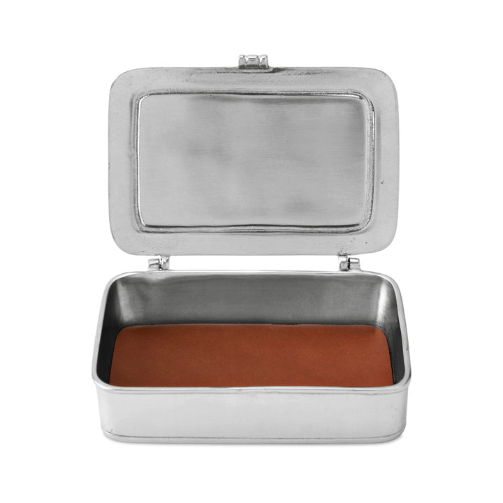 Small Lidded Box with Brown Insert