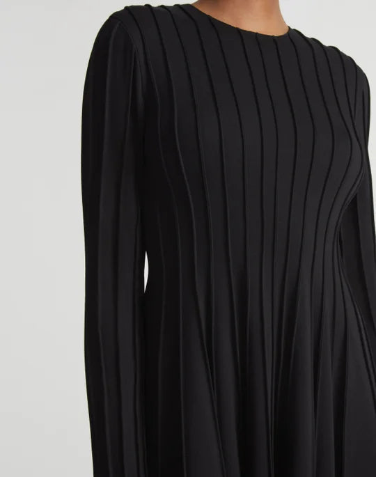 Exposed Seam Long Sleeve Dress