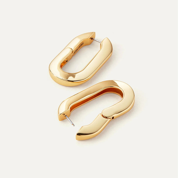 Mega U-Link Earrings - Gold