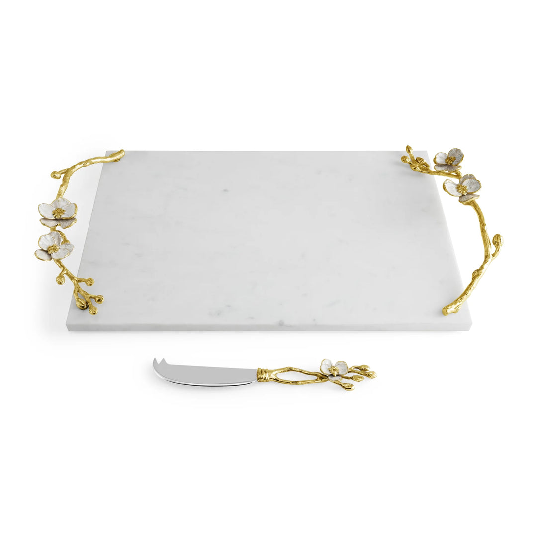 Orchid Large Cheeseboard & Knife