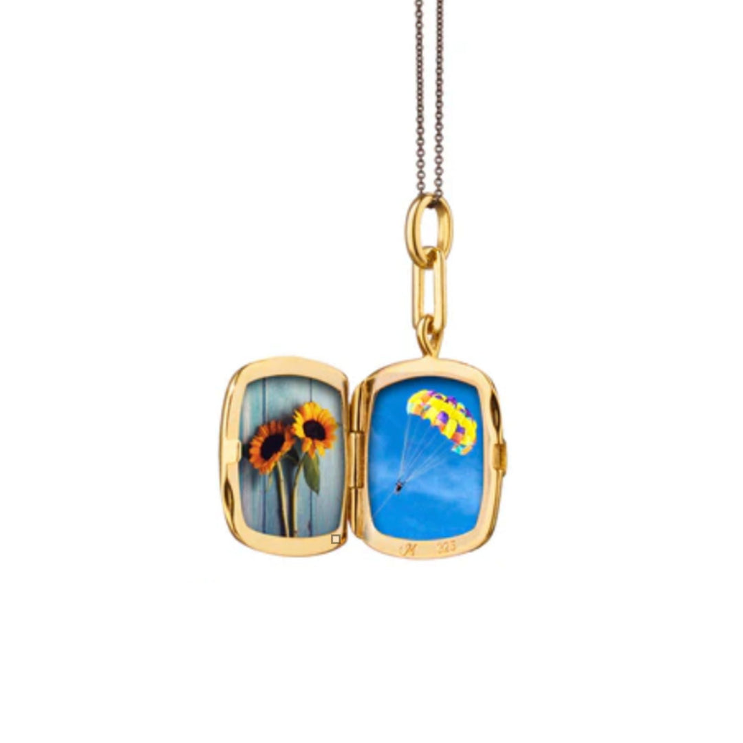 Enamel Cushion Locket