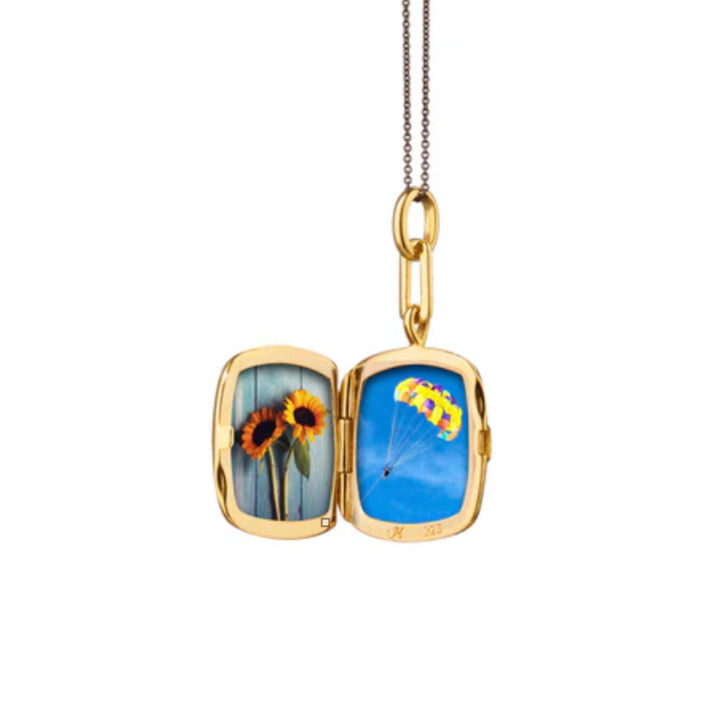 Enamel Cushion Locket